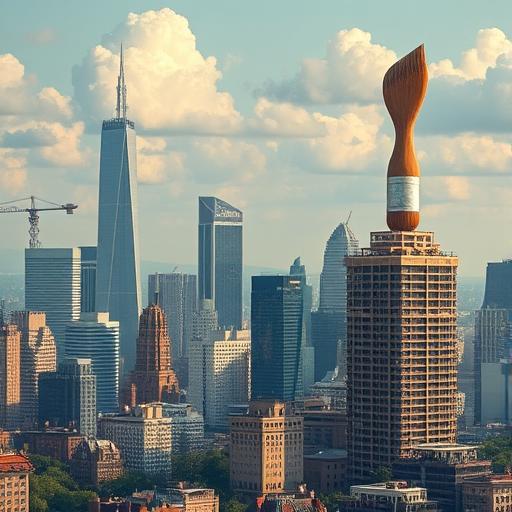 Surreal city skyline symbolizing a dedicated space for growth