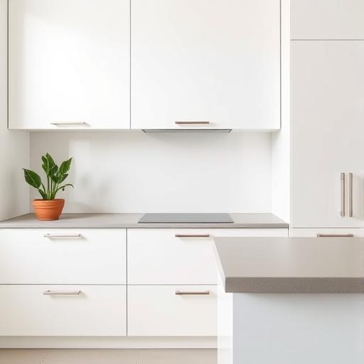 A minimalist kitchen symbolizing the simplicity and focus needed to succeed.