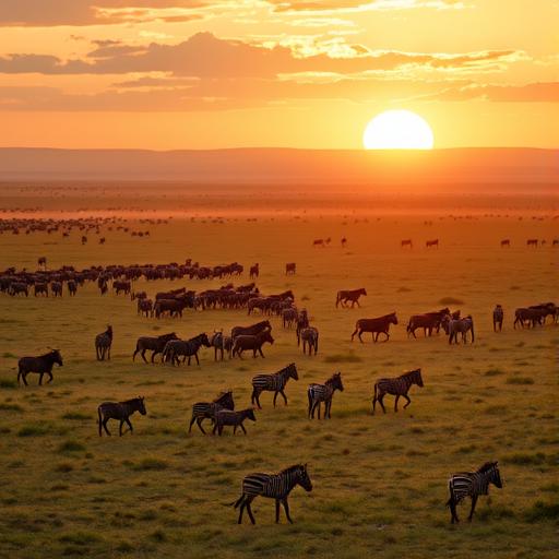 A vast Serengeti landscape representing the foundation of life in biotechnology.