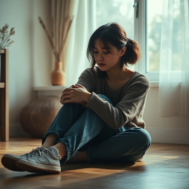 Heartbroken woman in Berlin