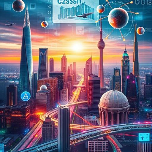 A vibrant digital collage symbolizing future vision and purpose