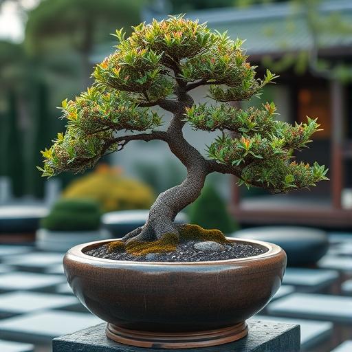 A meticulously pruned Bonsai tree symbolizing growth and intuition