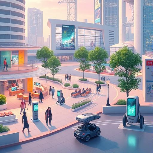 An innovative smart city concept illustrating vision and planning.