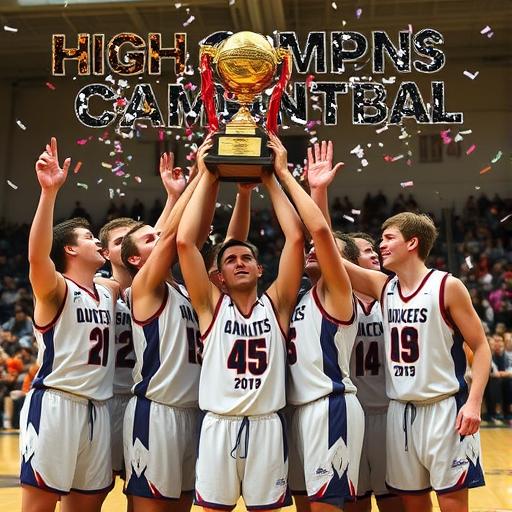 High school basketball team illustrating discipline and consistency
