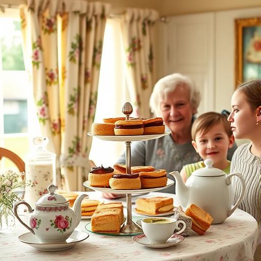 A cozy English afternoon tea representing comfort and resilience