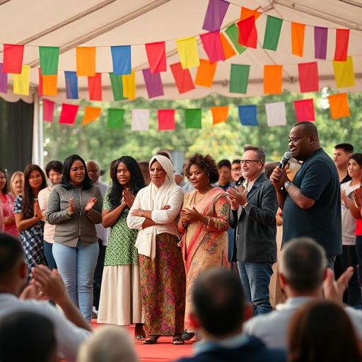 Diverse community leaders united in growth and support