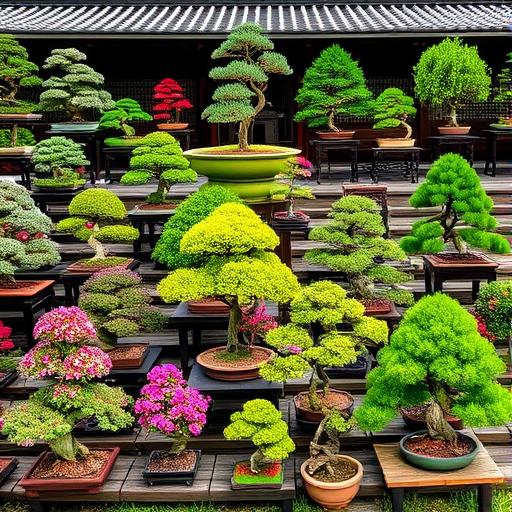 Bonsai trees representing growth and resilience in children