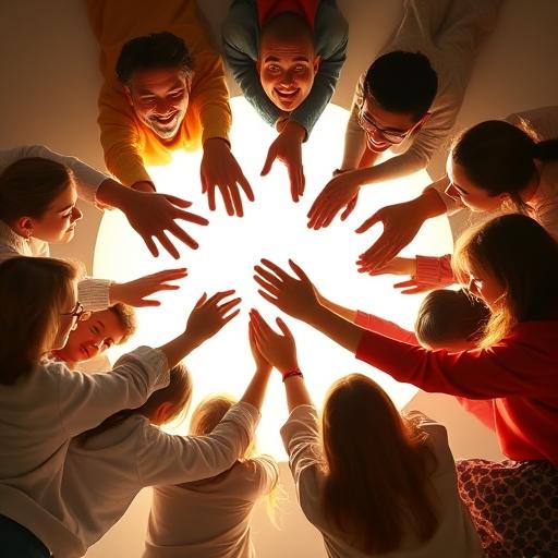 Group of diverse people of different ages and backgrounds – symbolizing supportive community