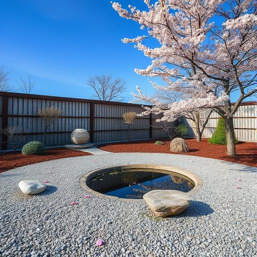 A serene zen garden representing focus, discipline, and consistent practice