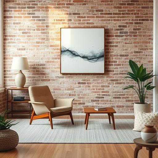 A clutter-free living room reminding us of the space we need for reflection.