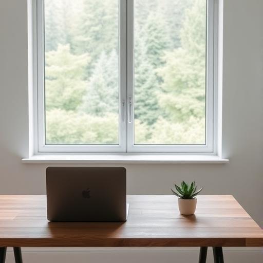 A solitary workspace representing the solitude needed for resilience.