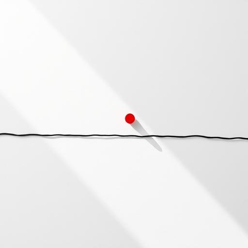 Minimalist art symbolizing confronting fear with simplicity