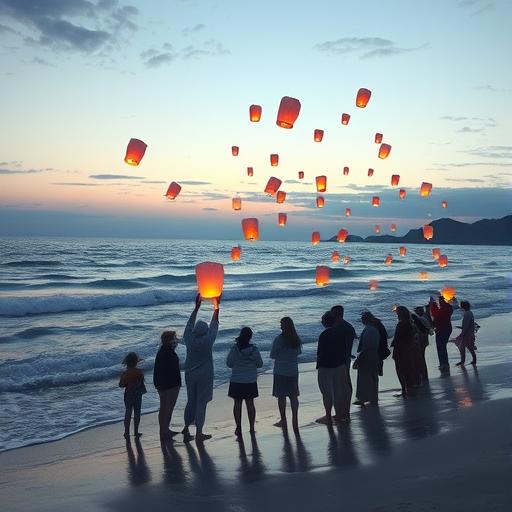 Gentle dawn at the beach symbolizing renewal and resilience