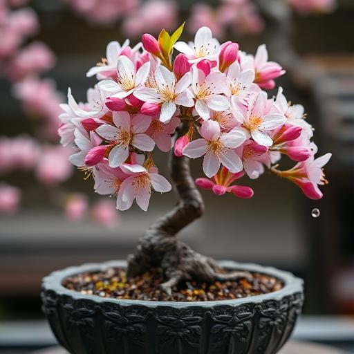 A vibrant spring scene featuring a blossoming cherry tree, symbolizing new beginnings and positive growth.