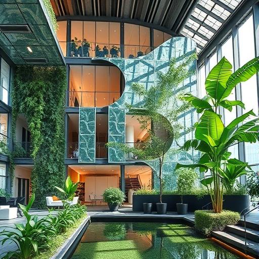 A modern office building illustrating the culmination of discipline and commitment
