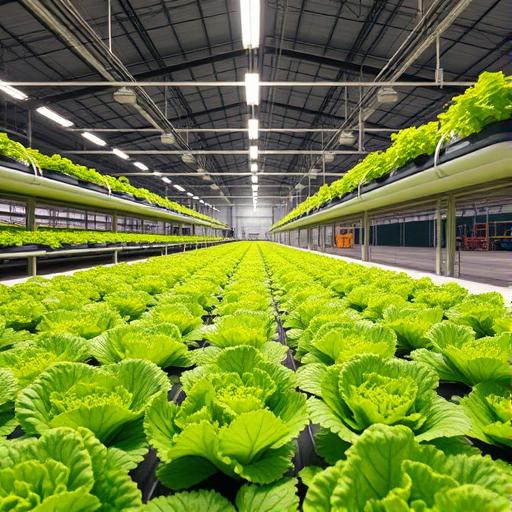 An indoor urban farm setup, representing growth through collaborative partnerships.