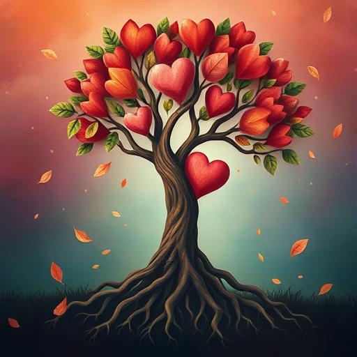 Abstract tree representing growth and change
