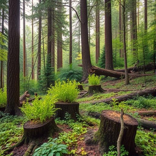 Lush overgrown forest symbolizing untapped potential