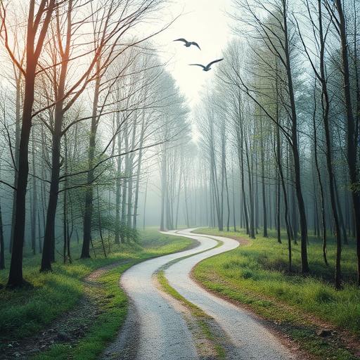 Abstract representation of patience and growth depicted through layered geometric shapes