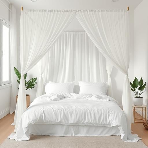 Minimalistic bedroom symbolizing calm focus