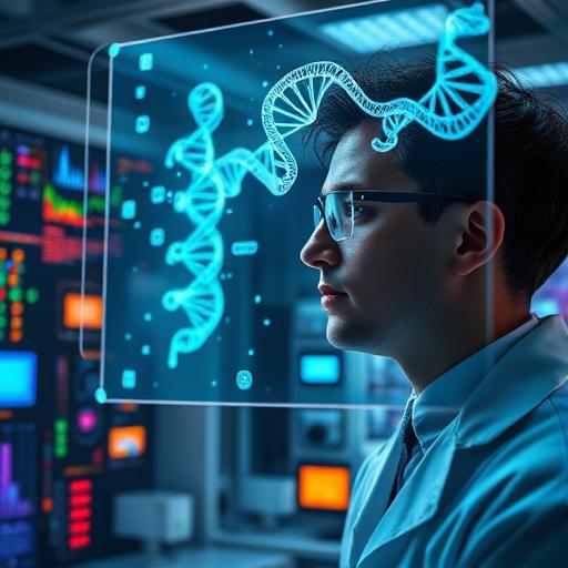 Scientist in a futuristic lab demonstrating disciplined experimentation