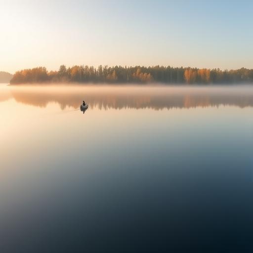 A tranquil lake representing calm and reflection after overcoming challenges