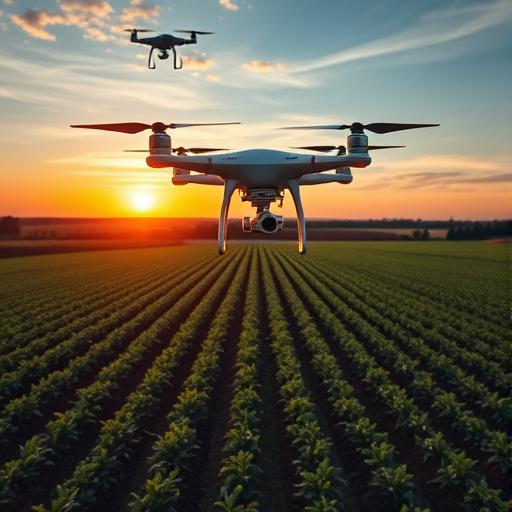 Aerial view of farmland illustrating space to breathe and recharge