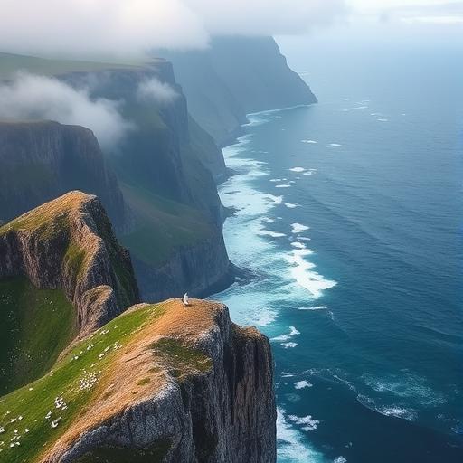 Aerial view of scenic Westfjords, inspiring creative home designs