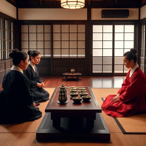 Traditional Korean tea ceremony reflecting attentive listening and empathy