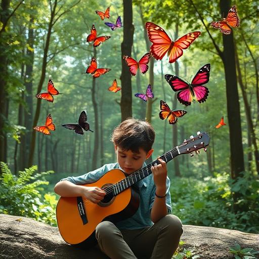 Person meditating in a serene forest, embodying resilience and mindfulness