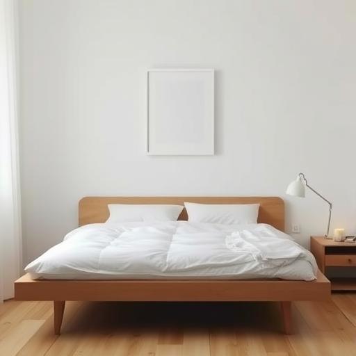 A serene bedroom symbolizing the importance of rest and balance.