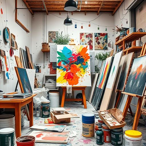 An artist’s studio reflecting creativity and purpose