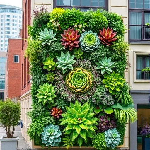 A vertical garden wall symbolizing resilience and growth through challenges