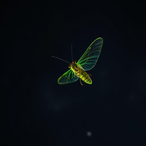 A close-up of a firefly at night, representing the light and innovation that comes from embracing change.