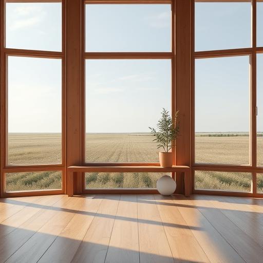 Serene minimalist room representing inner calm and potential