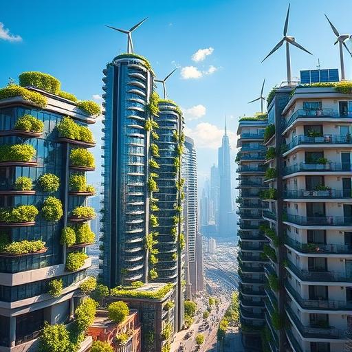 A futuristic cityscape symbolizing achievement and aspirations