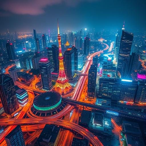 Vibrant metropolis symbolizing transformation and full potential