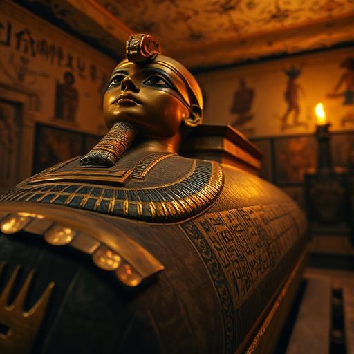 The close-up view of a sarcophagus, symbolizing the importance of preserving connections and support.