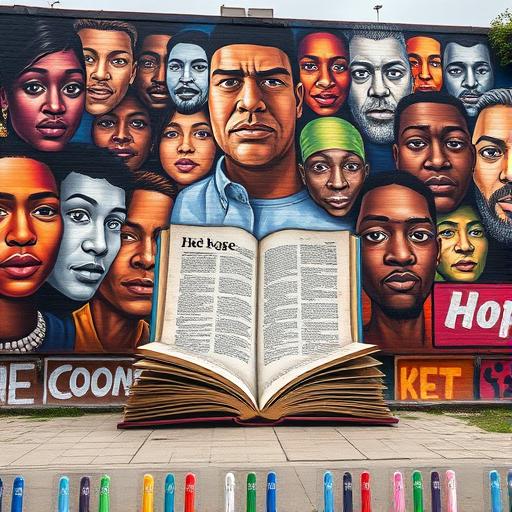 Vibrant urban mural inspiring daily commitment