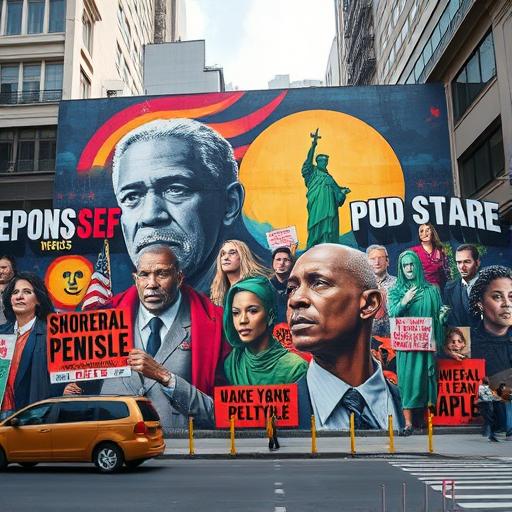 Urban mural symbolizing overcoming obstacles