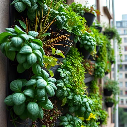 A close-up of a vertical garden representing the growth that comes from learning from failures.