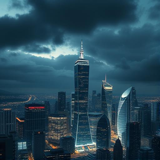 Futuristic cityscape symbolizing ongoing progress and momentum