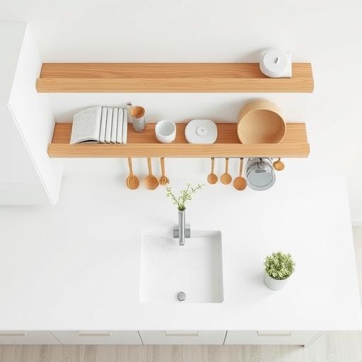 A minimalist kitchen symbolizing clarity in transforming fear into fuel.