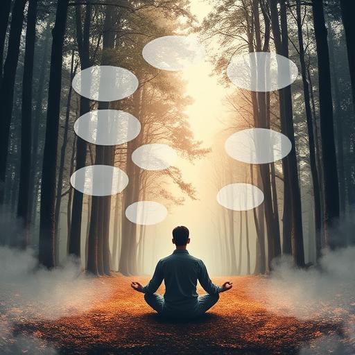 Person meditating to find inner power