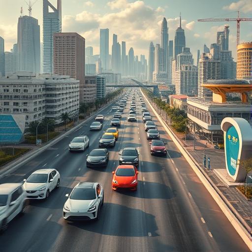 Futuristic cityscape symbolizing aspirations