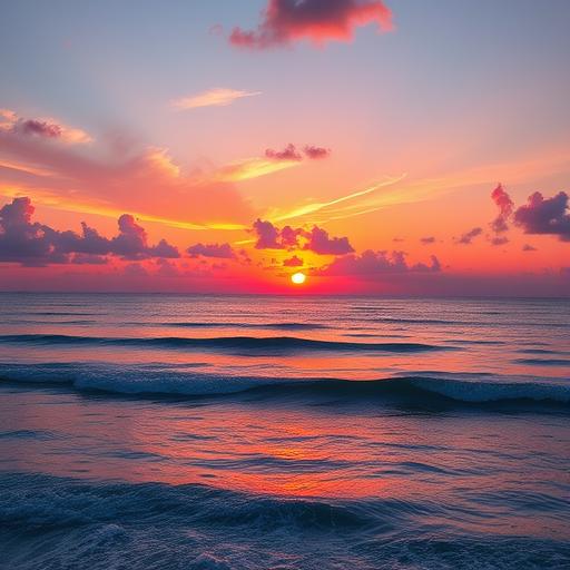 A serene sunrise symbolizing new beginnings and motivation