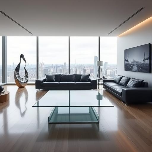 A modern living room symbolizing community and support in leadership.