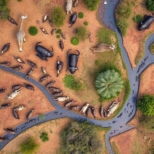 A diverse array of the Serengeti landscape depicting the diversity of solutions in biotechnology.