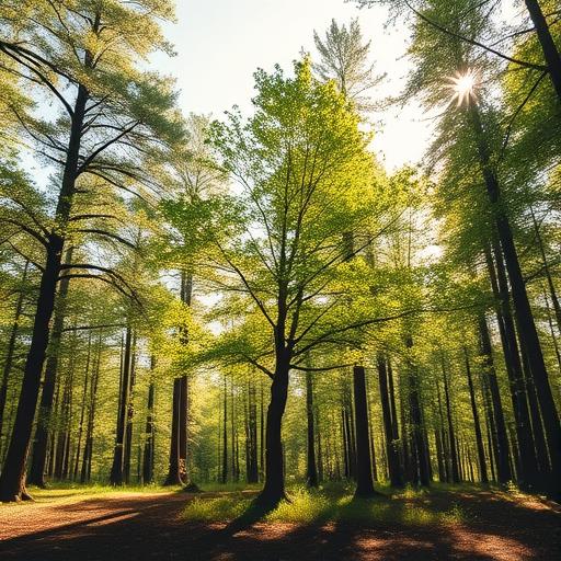 Sunlit forest path symbolizing fresh beginnings