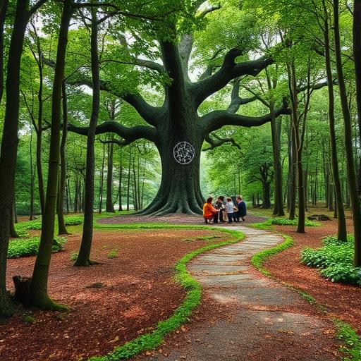 Tranquil forest path representing the steps toward your goals